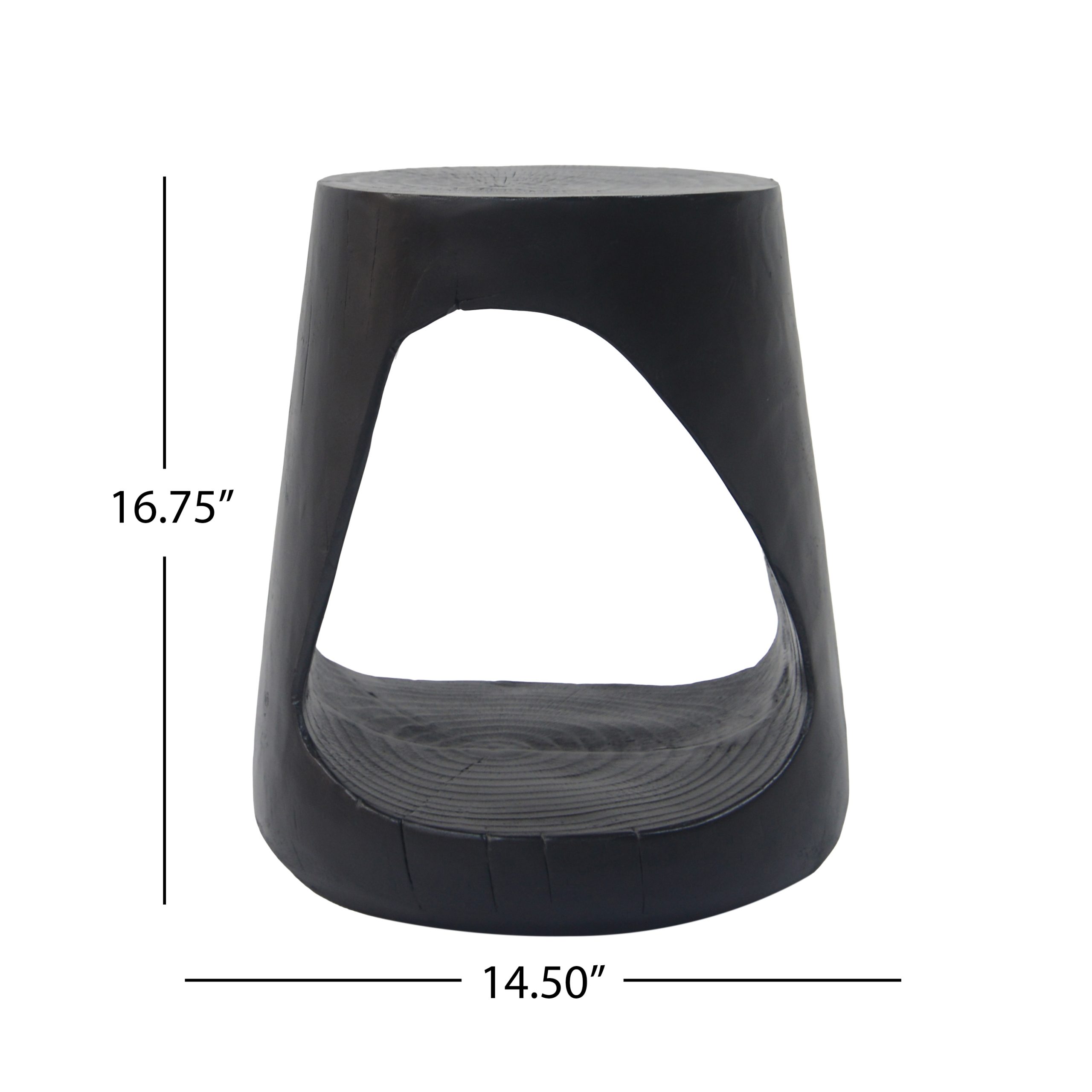 MGO hollow side table dimensions and measurements