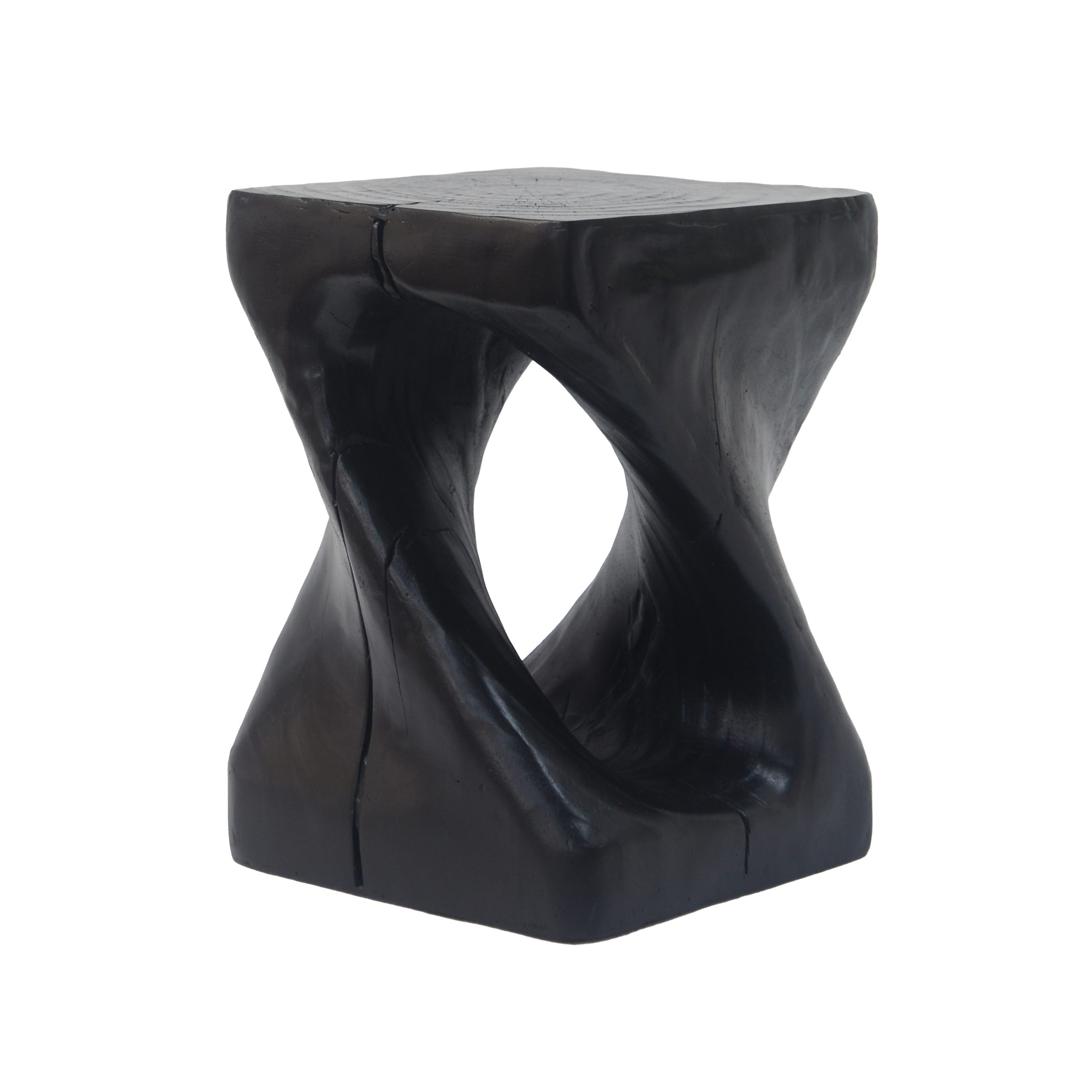 Orivane MGO Twist Side Table – Wood-Grain Sculptural Accent Table for Living Room, Bedroom & Patio - Image 5